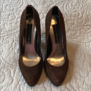 Steven by Steve Madden suede brown heels